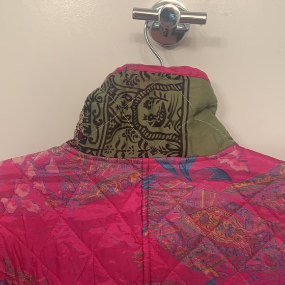 L’Pogee Quilted Reversible Parchwork Jacket - Picture 9 of 13